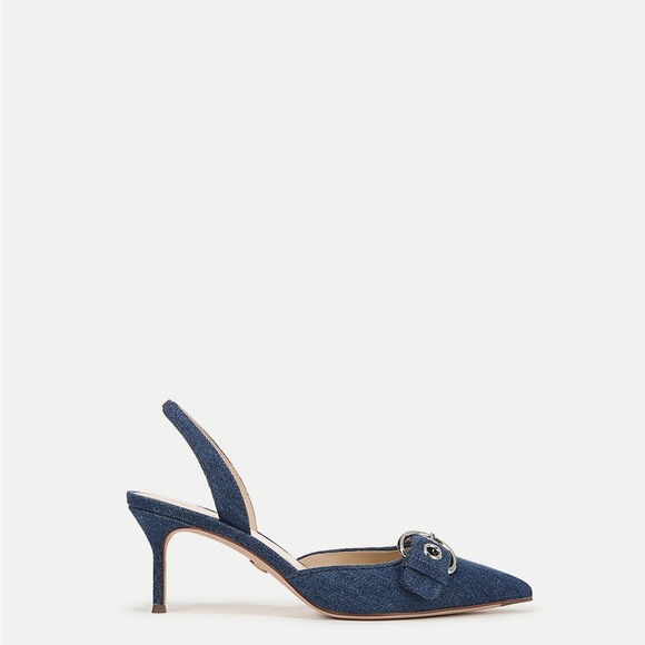 Veronica Beard Roxy Denim Slingback Pump - Picture 3 of 6